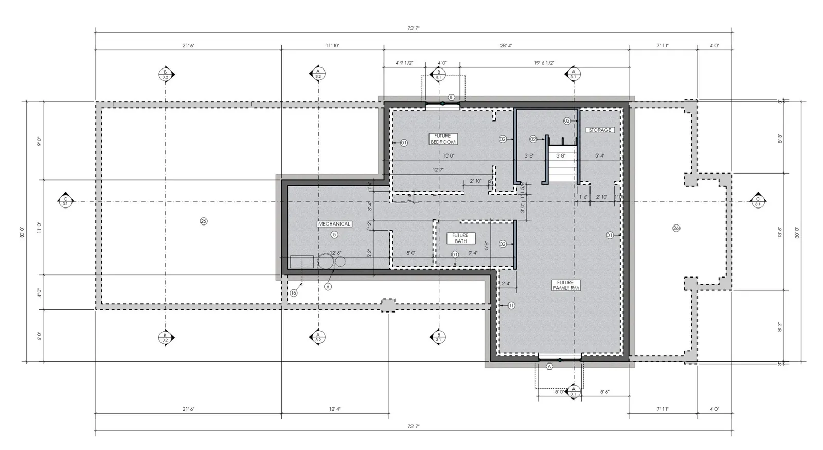 The Concord, optional basement plan