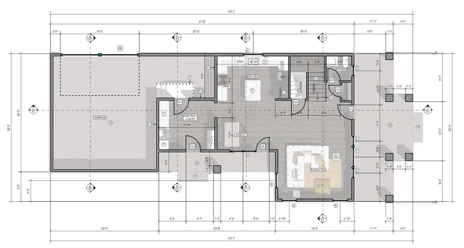 The Concord, main floor plan