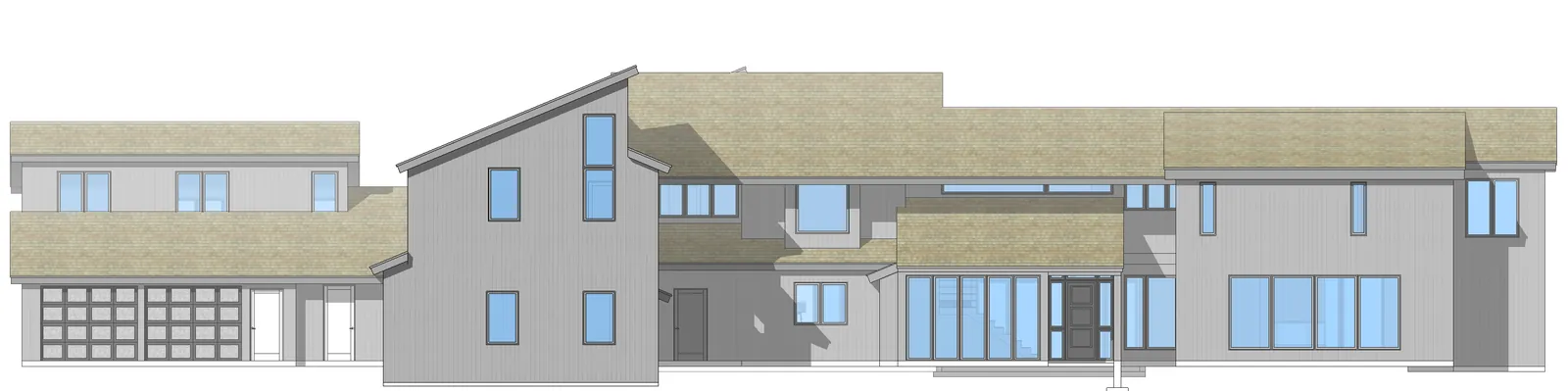 Hartsfield remodel and addition, exterior elevations