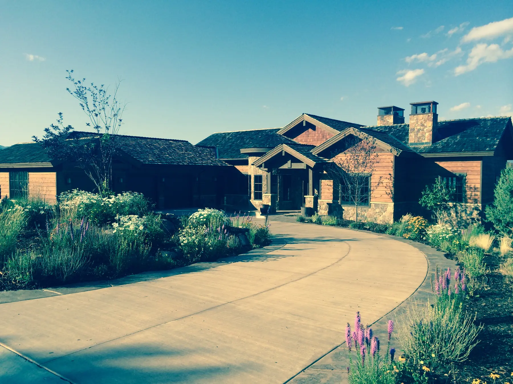 Red Ledges Residence, exterior of the completed home
